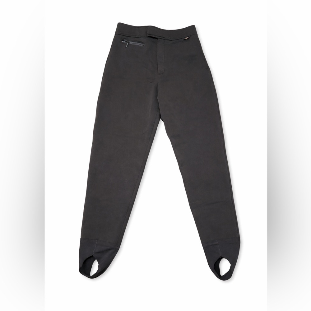 Eddie Bauer EBTek Schoeller Stirrup Pants Black Performance Ski Equestrian